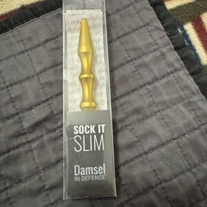 Damsel in Defense Gold Sock It Slim